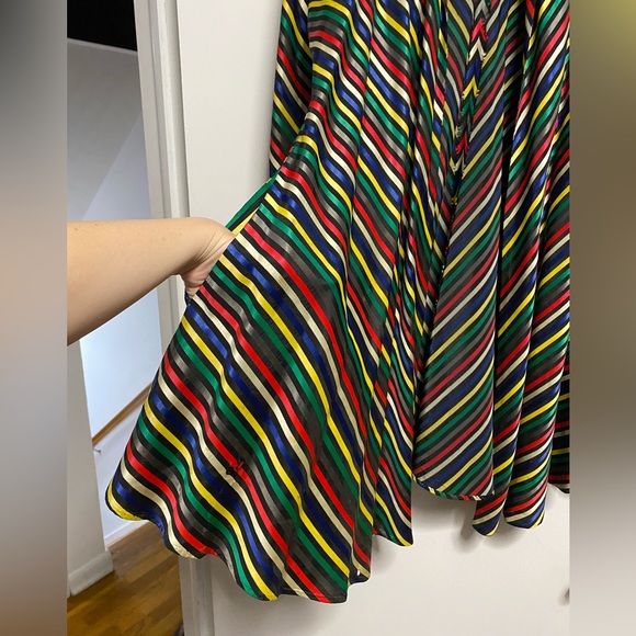 Vintage 1940’s Rainbow Striped Swing Coat - Picture 4 of 9